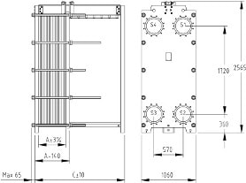 Пластинчатый разборный теплообменник SWEP GL-145P