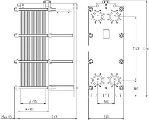 Пластинчатый разборный теплообменник SWEP GX-51P