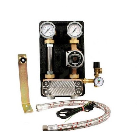 Насос Grundfos UPS 25-60 RG 20 пластин, 1" с бронзовым корпусом