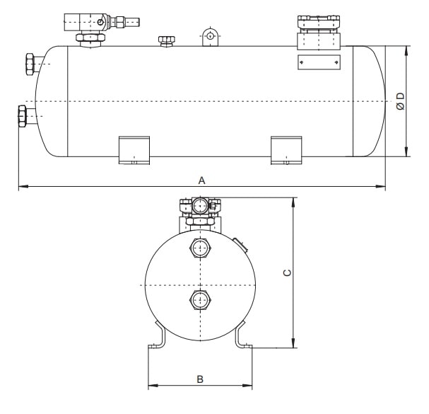 Кожухотрубный теплообменник BITZER F1052G